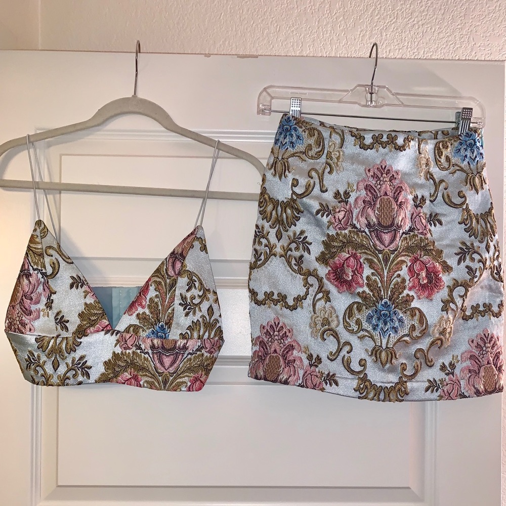 Tobi Crop and Skirt Set